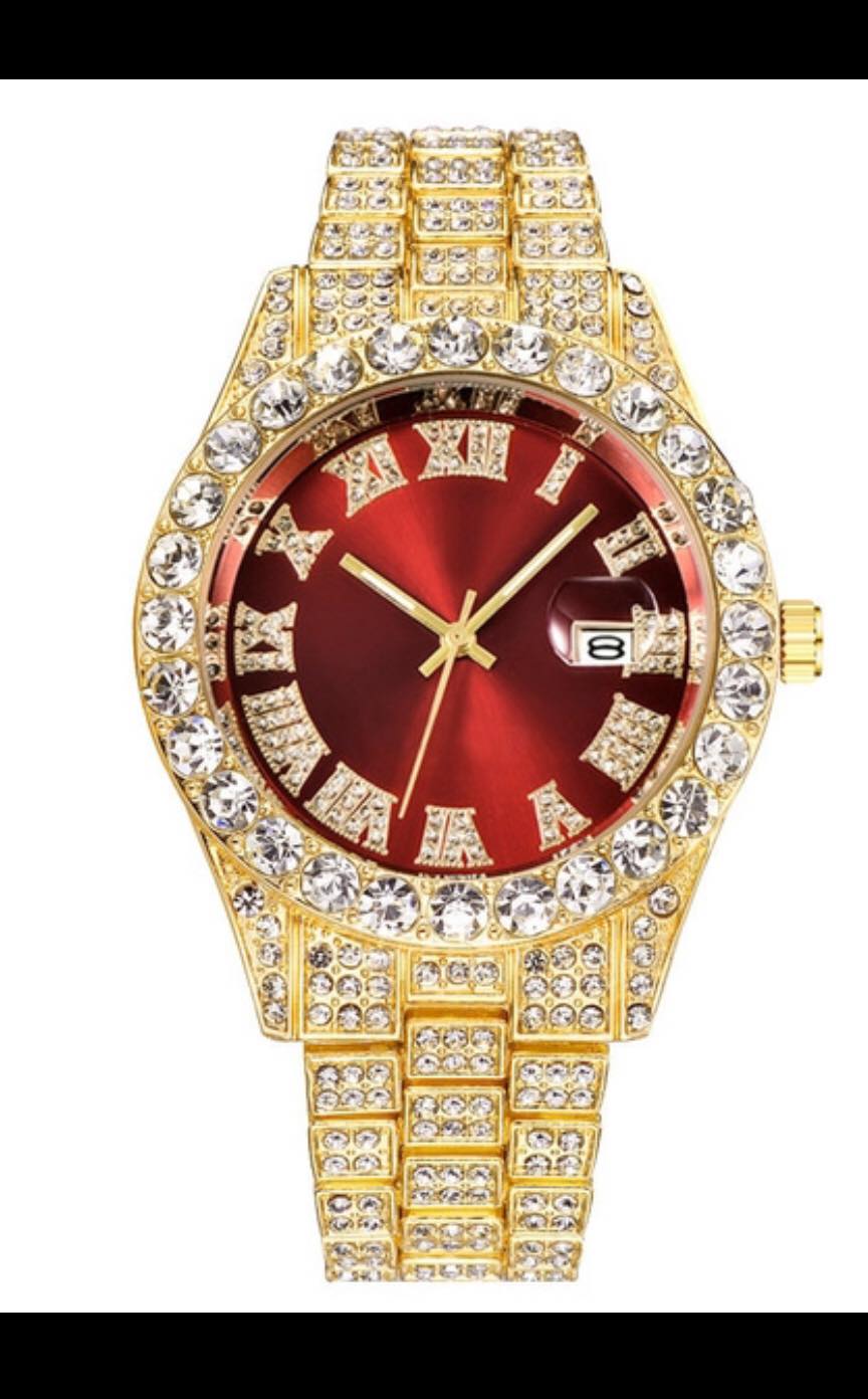 Diamond Face Men Watch