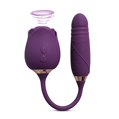Rose Sucker 4.0 With Thrusting Dildo