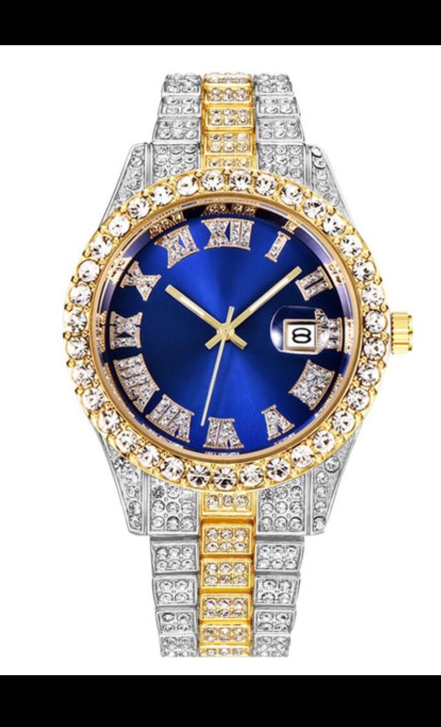 Diamond Face Men Watch