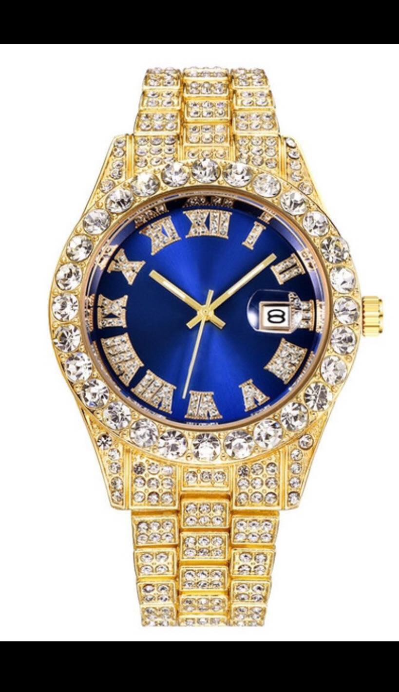 Diamond Face Men Watch