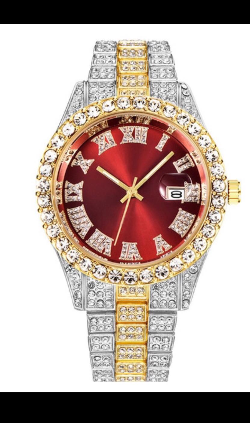 Diamond Face Men Watch